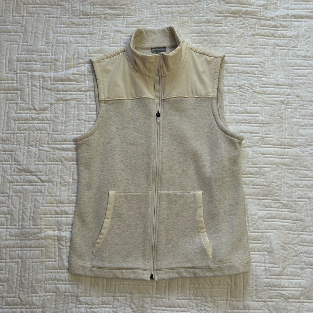 Talbots Cream and Gray Collar Jacket